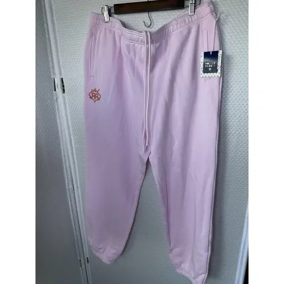 Roller Rabbit x Target Jogger Sweatpants Soft Pink XL New 100% Cotton - Picture 2 of 9